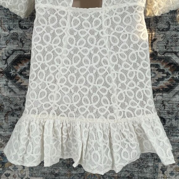 Walter Baker Caroline Dress Size 10 Ivory Lace New With Tag MIni - Picture 8 of 14
